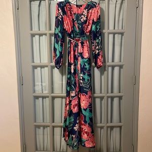 Long Sleeve Floral Maxi